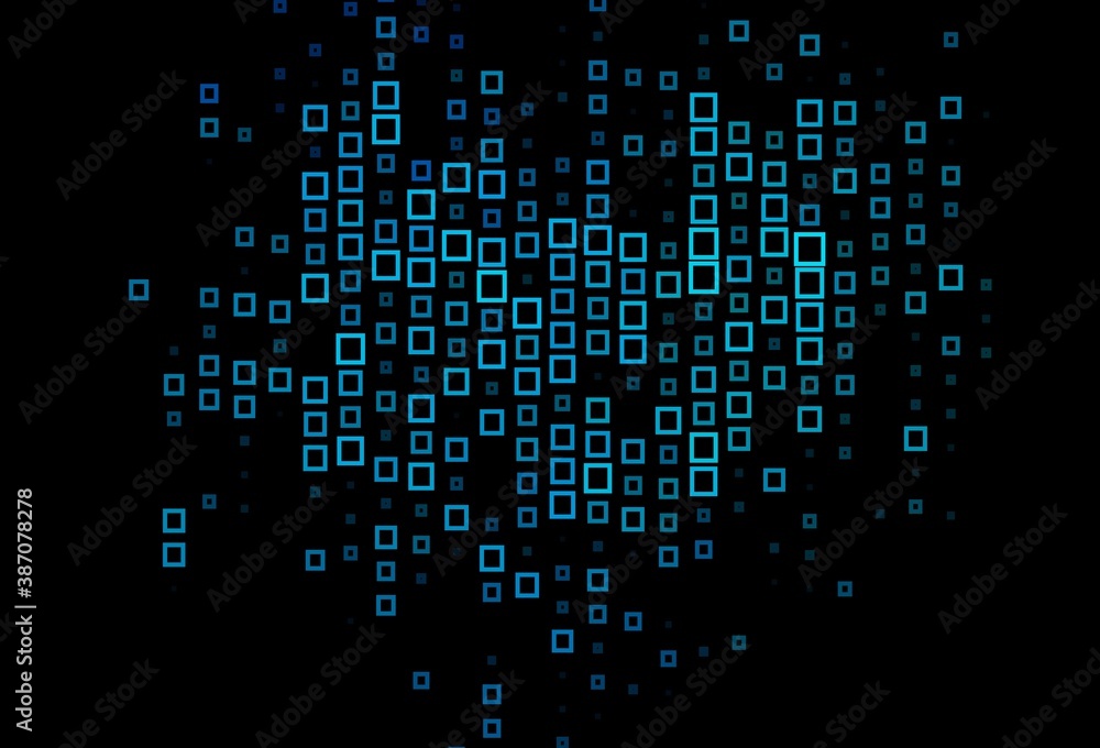 Dark BLUE vector texture in rectangular style. Dark BLUE vector texture in rectangular style.