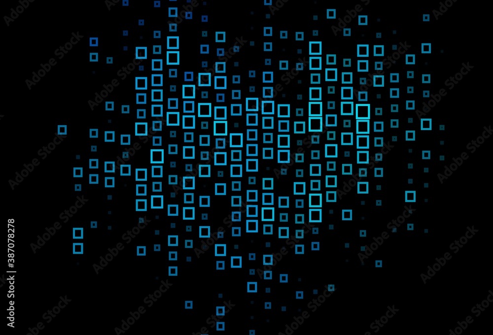 Dark BLUE vector texture in rectangular style.