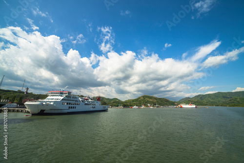 The harbor Lembar, Lombok, West Nusa Tenggara, Indonesia  Pelabuhan Lembar, Lombok photo