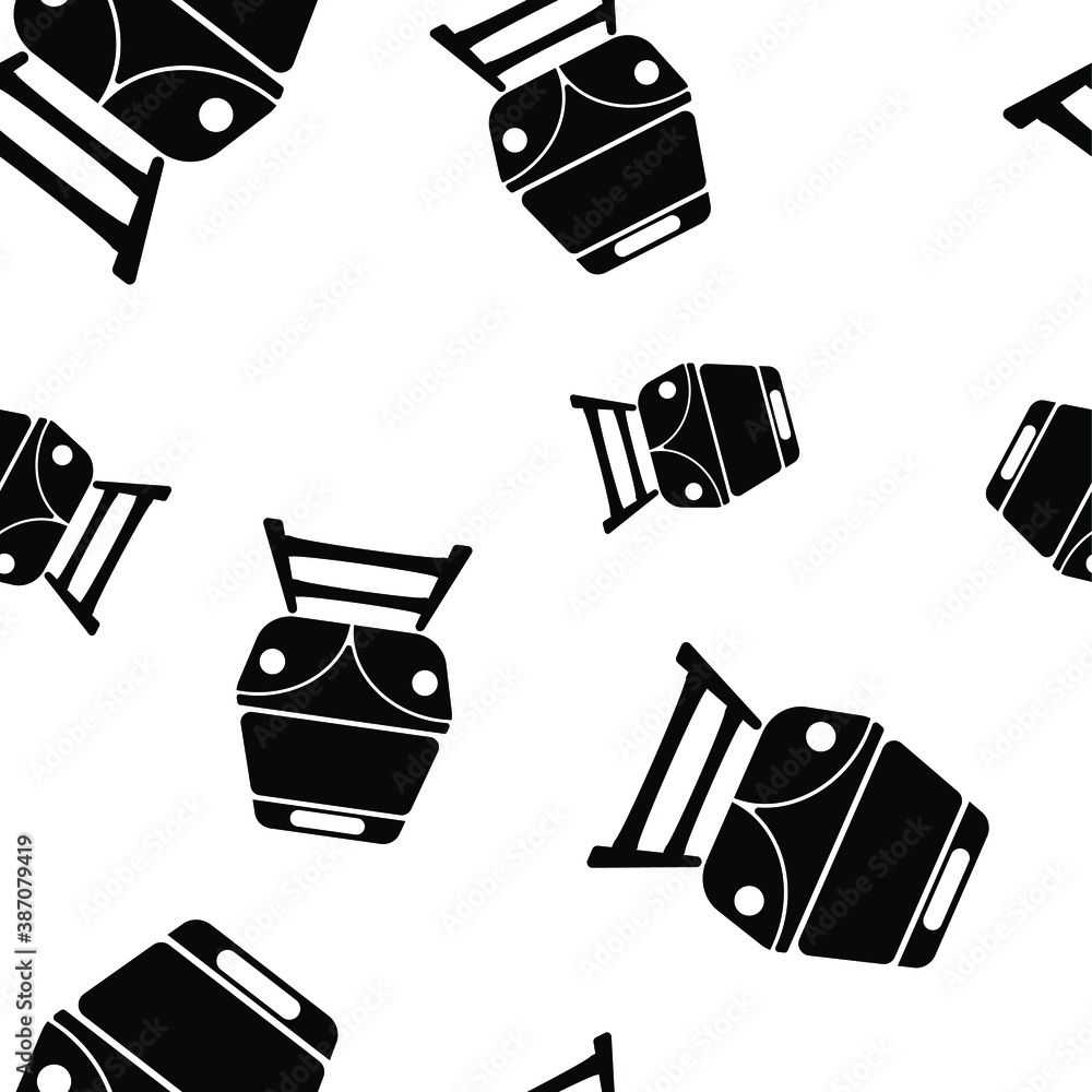 seamless pattern with train icon