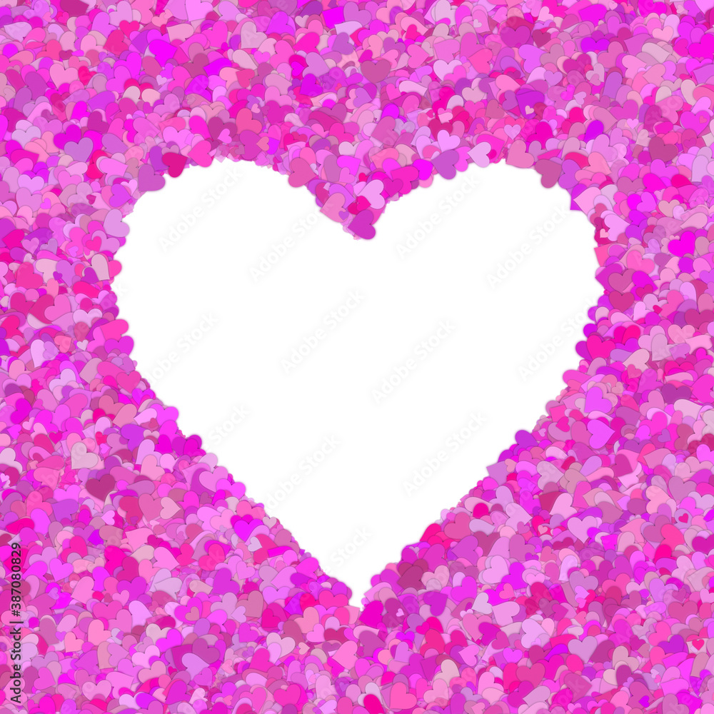 pink and white heart