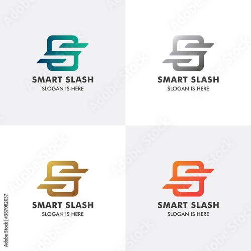 Letter S Smart Slash Premium Logo Template