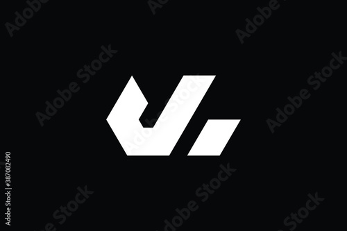 WJ logo letter design on luxury background. MW logo monogram initials letter concept. WJ icon logo design. JW elegant and Professional letter icon design on black background. W J JW WJ