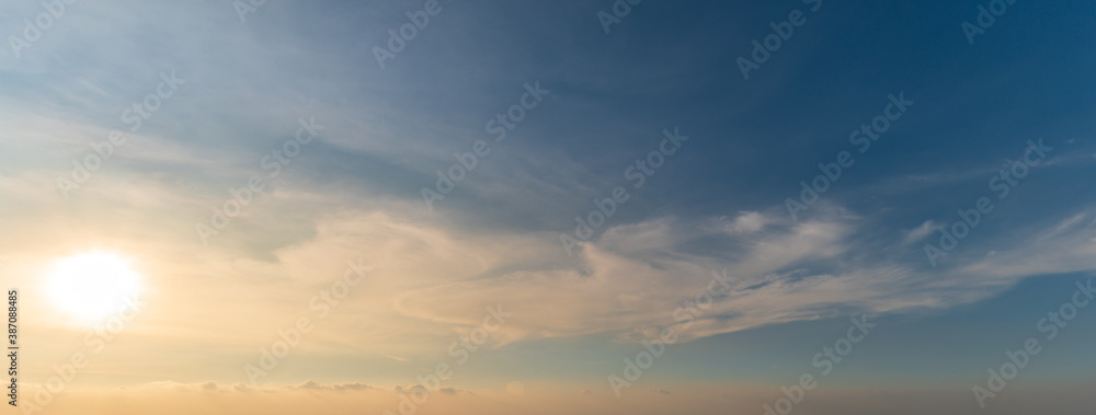 sky and clouds,Sunset sky background