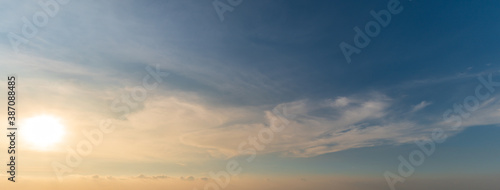 sky and clouds,Sunset sky background © Hide_Studio