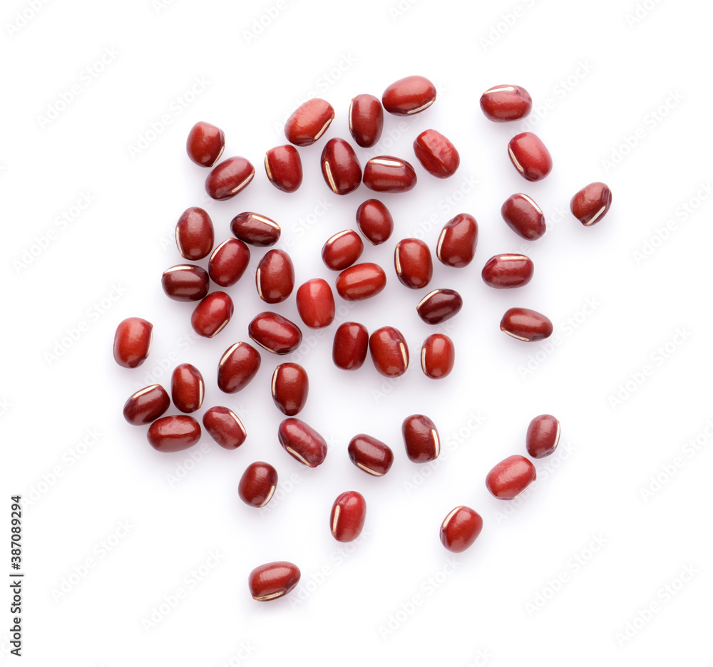 red bean isolated on white background red bean isolated on white background