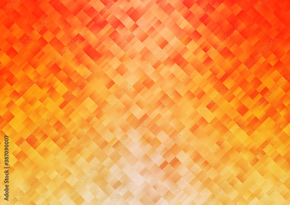 Light Orange vector backdrop with rectangles, squares. Light Orange vector backdrop with rectangles, squares.