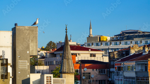 Morning Istanbul and downtown and Sea of Marmara views