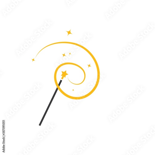 wand magic  vector icon illustration design