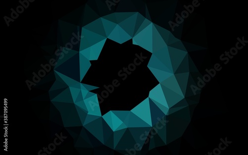 Light BLUE vector low poly layout.