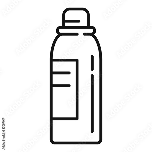 Sunscreen spray icon, outline style