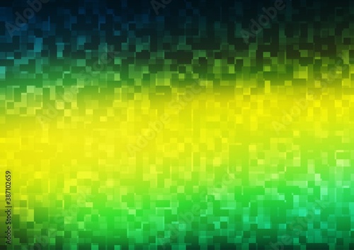 Dark Blue, Yellow vector cover in polygonal style.