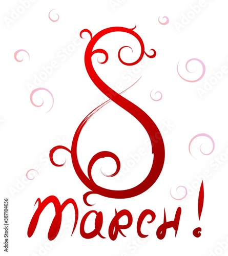 A greeting card by March 8.