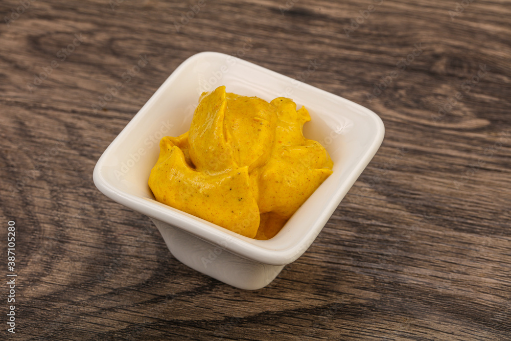 Asian Curry sauce in the bowl Asian Curry sauce in the bowl