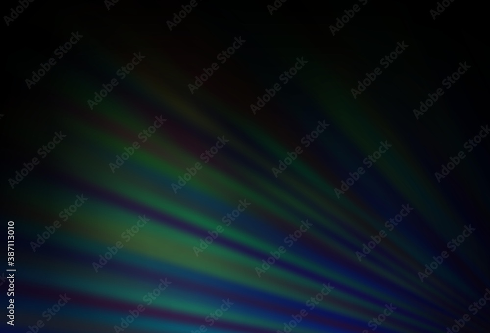 Dark BLUE vector backdrop with long lines. Dark BLUE vector backdrop with long lines.