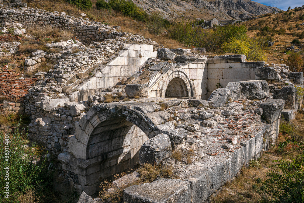 The ancient remains of Sagalassos is one of the best-preserved ancient cities in Turkey and city was surrounded by a series of valleys that were gradually incorporated into its territory. The ancient remains of Sagalassos is one of the best-preserved ancient cities in Turkey and city was surrounded by a series of valleys that were gradually incorporated into its territory.