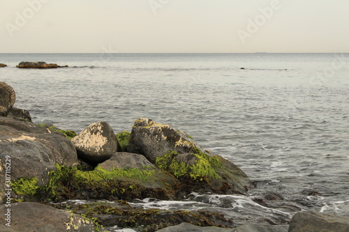 rocks and sea