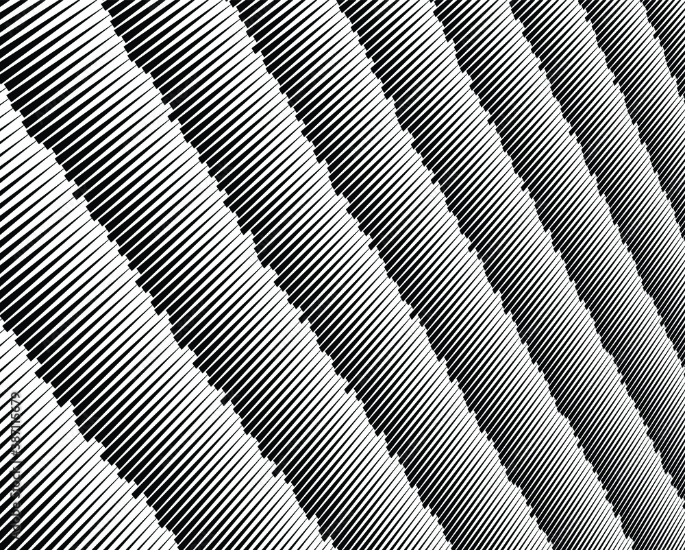 custom made wallpaper toronto digital Abstract pattern. Texture with wavy, billowy lines. Optical art background. Wave design black and white. Digital image with a psychedelic stripes. Vector illustration