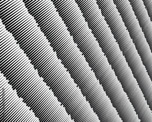 Wallpaper Mural  Abstract pattern. Texture with wavy, billowy lines. Optical art background. Wave design black and white. Digital image with a psychedelic stripes. Vector illustration Torontodigital.ca