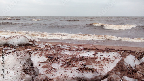 melting snow on the Bay

