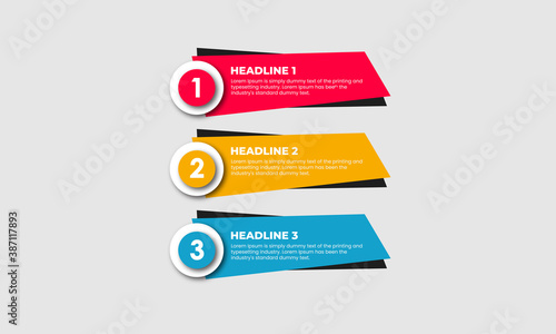 Colorful vector infographic designs