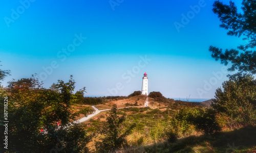 markanter Leuchtturm auf Hiddensee
