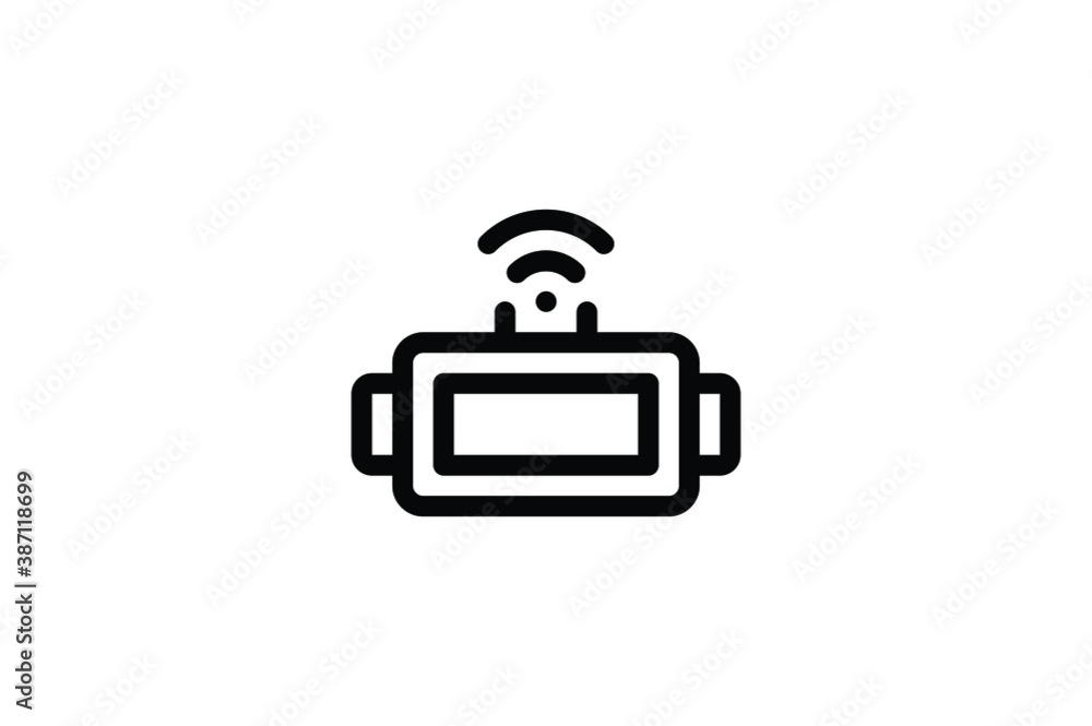 Gaming Outline Icon - Wireless Vr Connection Gaming Outline Icon - Wireless Vr Connection