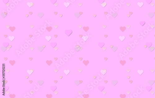 pink background with hearts for design