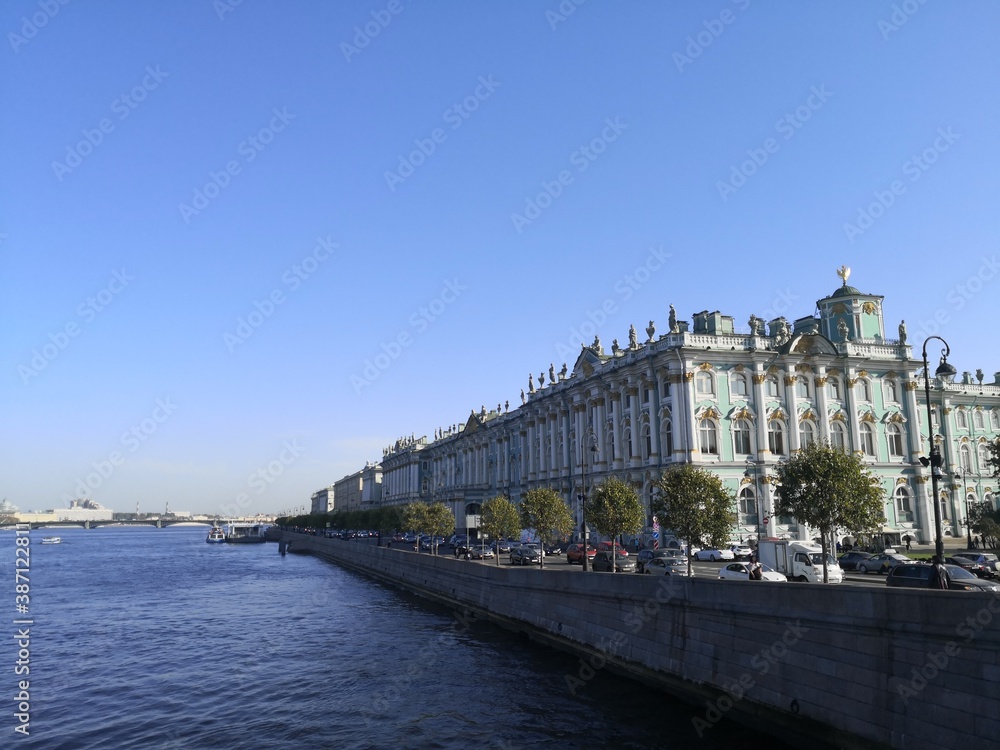 Hermitage State museum building Saint Petersburg Russia