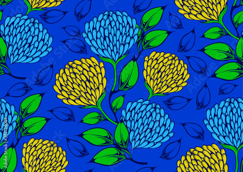 african fashion seamless pattern ornament in vibrant colours, picture art and abstract background for Fabric Print, Scarf, Shawl, Carpet, Kerchief, Handkerchief.