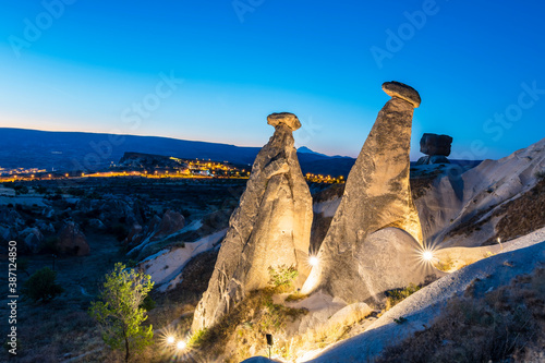 Three Beautiful Fairy Chimneys in Cappadocia
