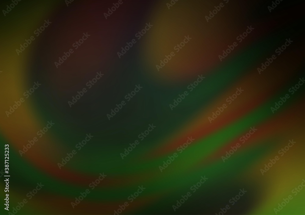 Dark Green vector blurred bright pattern. Dark Green vector blurred bright pattern.