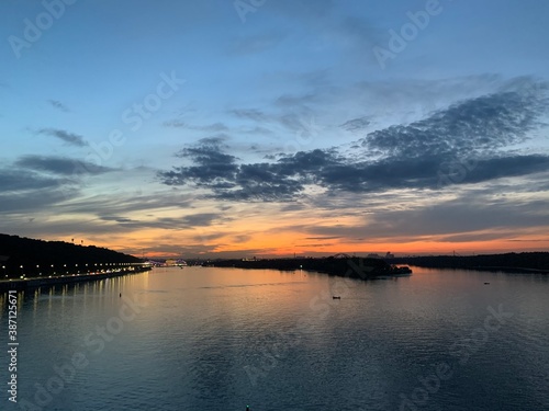 sunset over the river © Jane Hedgehog