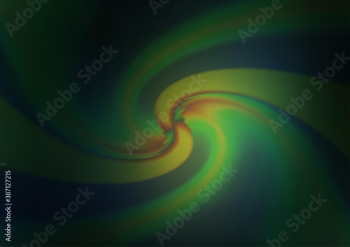 Dark Green, Yellow vector blurred shine abstract pattern. © Dmitry