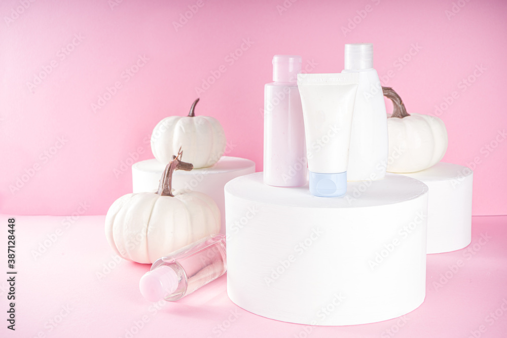 Creative background with cosmetics Creative background with cosmetics