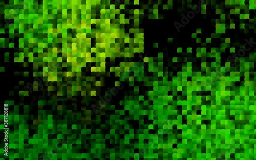 Dark Green vector template with crystals, rectangles.
