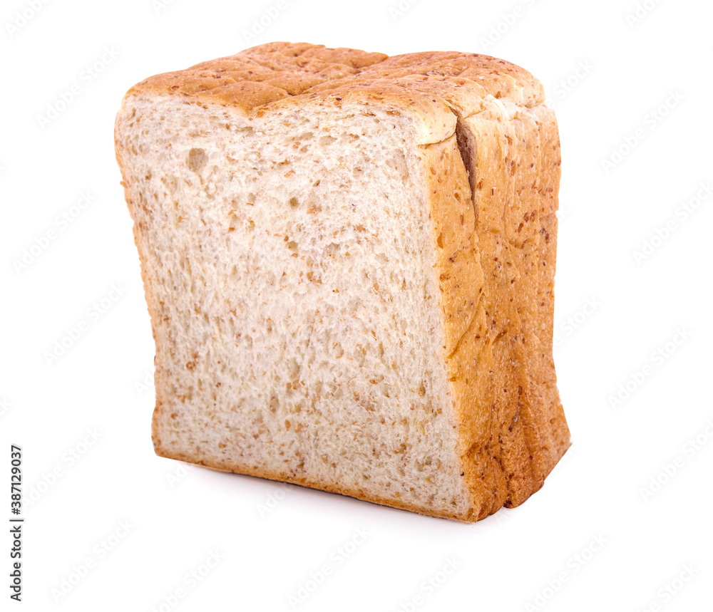Whole wheat bread isolated on white background Whole wheat bread isolated on white background