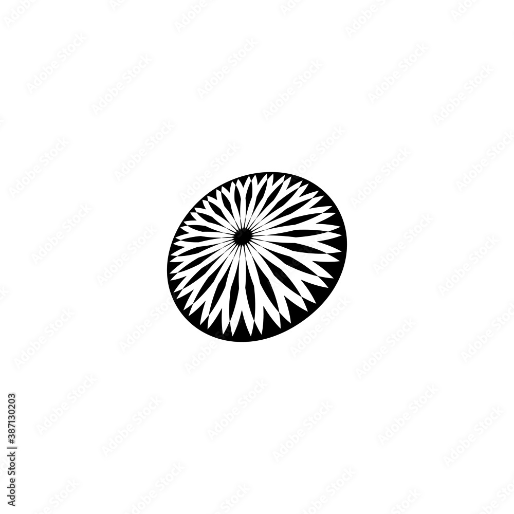 abstract floral design icon logo vector 