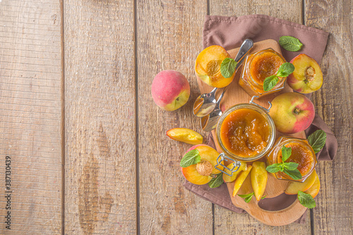 Homemade peach jam