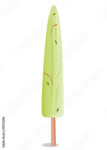 kulfi Indian Sweets or Mithai Food Vector