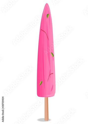 kulfi Indian Sweets or Mithai Food Vector