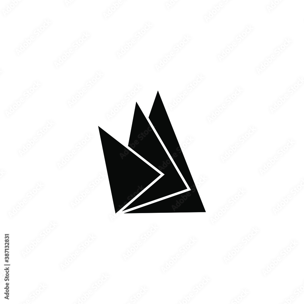 black and white triangle black and white triangle