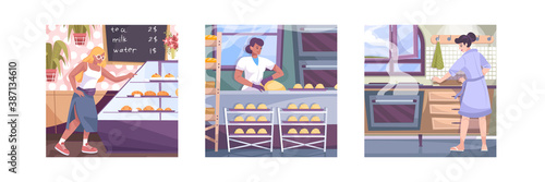 Bakery Square Compositions Set