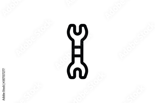 Hand Tool Outline Icon - Wrench