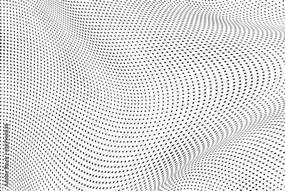 Abstract halftone wave dotted background Abstract halftone wave dotted background