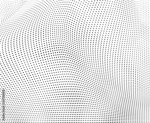 Wallpaper Mural Abstract halftone wave dotted background Torontodigital.ca