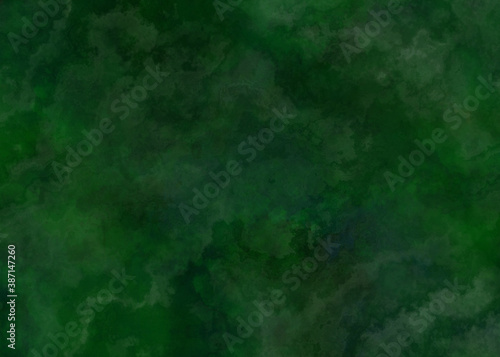 Abstract grass green watercolor messy background, Christmas or St Patrick's day paper
