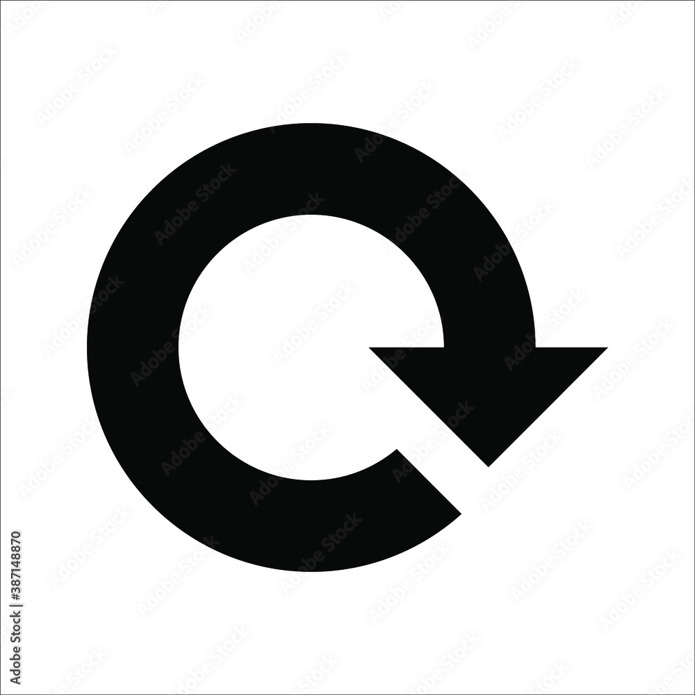 Rotation Arrow Icon Vector Illustration