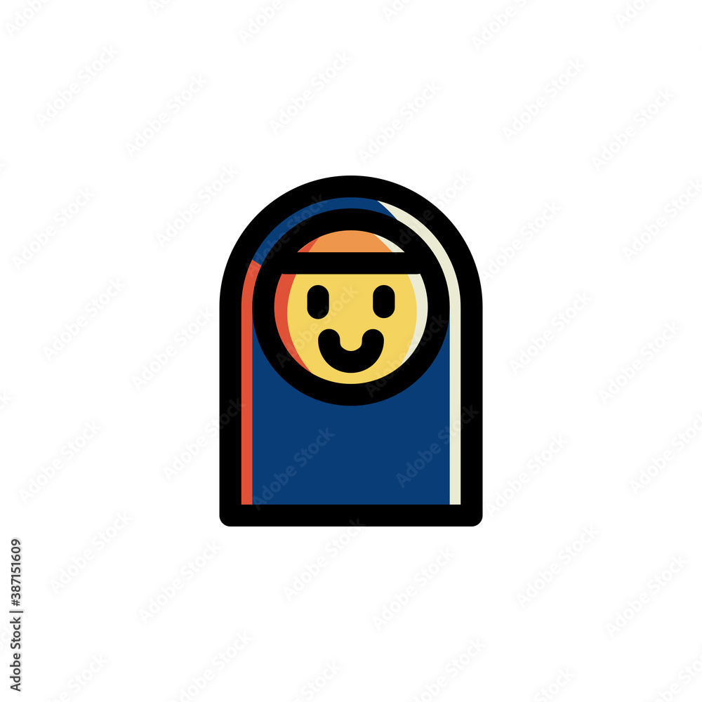 Muslim Woman Icon Filled Outline Islam Illustration Logo Vector
Muslim Woman Icon Filled Outline Islam Illustration Logo Vector