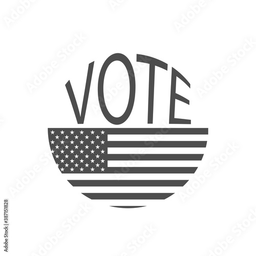 presidential election vote 2020 us. american voting. voter choise voise sign. america president ballot emblem. united states government  poll on white background  november 3